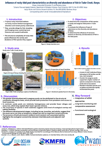 Influence of rocky tidal pool characteristics