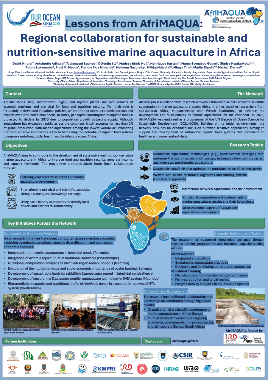 Lessons From AfriMAQUA poster